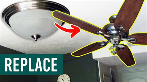 UPDATED: How to Replace a Light with a Ceiling Fan 